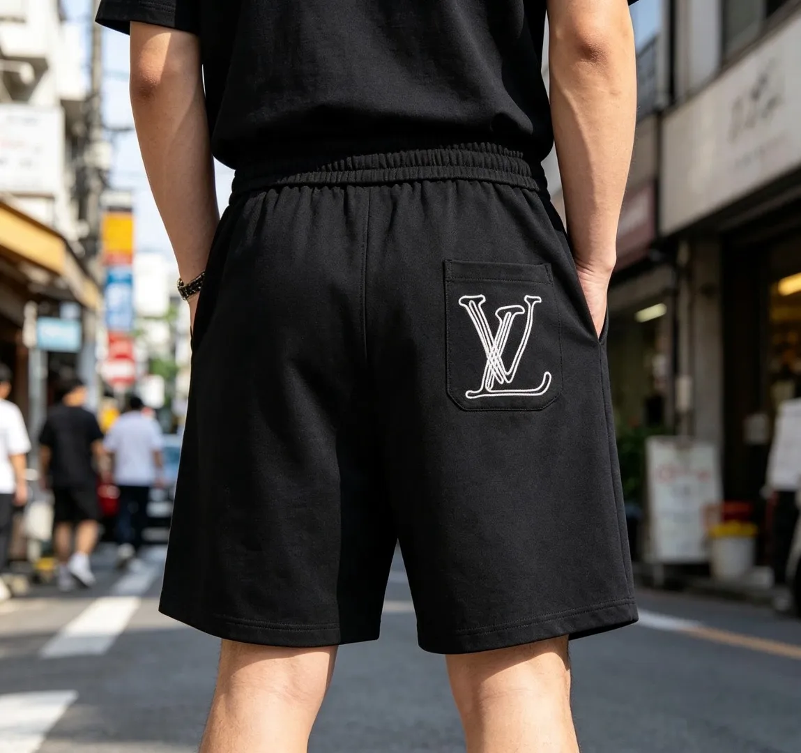 Louis Vuitton/Louis Vuitton signature embroidered letter shorts